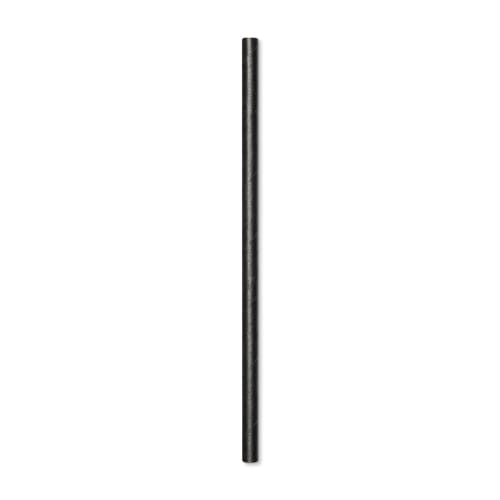 SOFi Paper Straw, Classic Black, Unwrapped, 7.76in